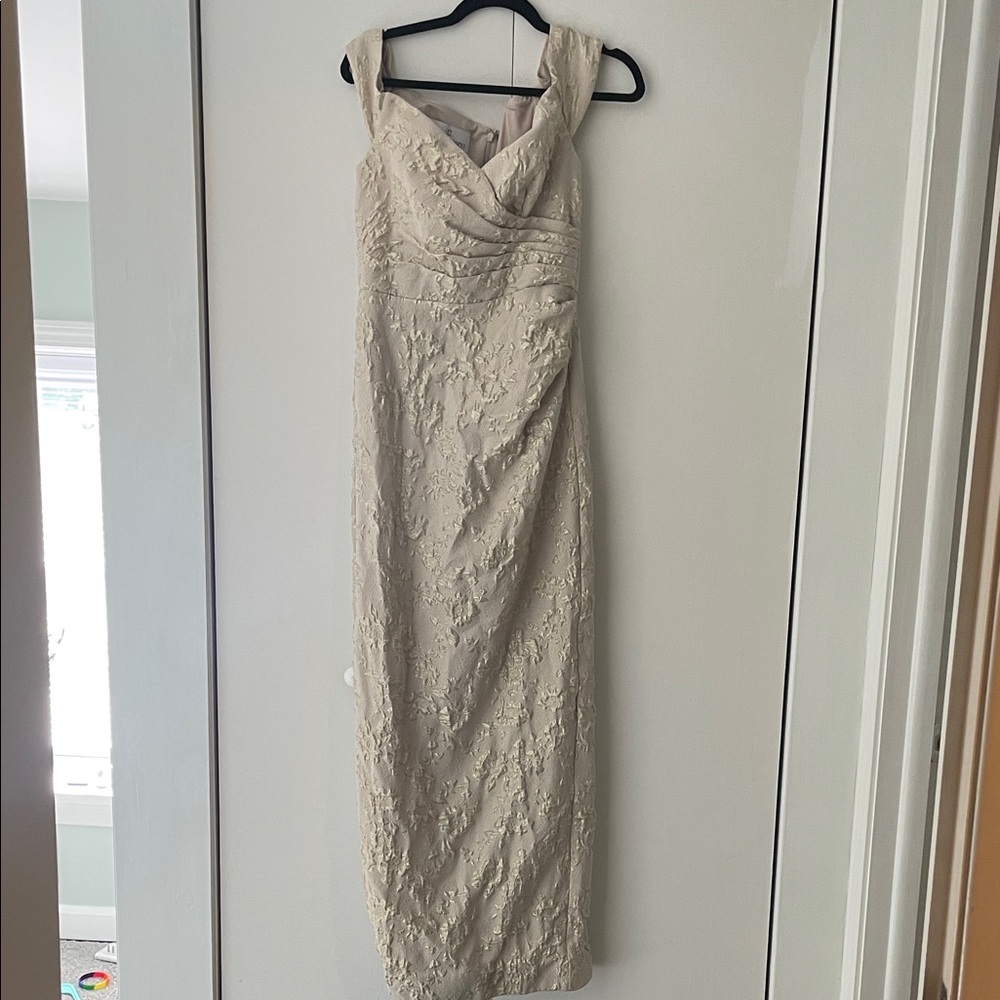 Oleg Cassini Cream Lace Dress